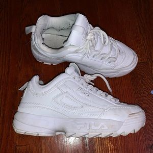 FILA DISRUPTORS IN WHITE!